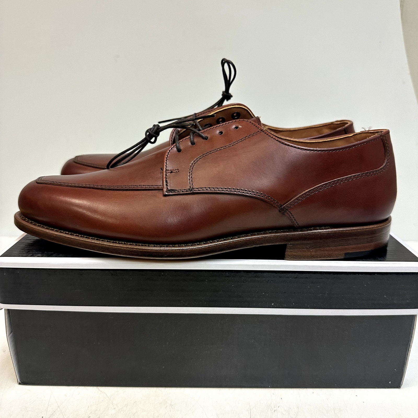 Nib Rancourt & Co. X Footjoy Split Toe Derby Dress Shoe Brown Calf 79206 9.5 D — image 4 of 8